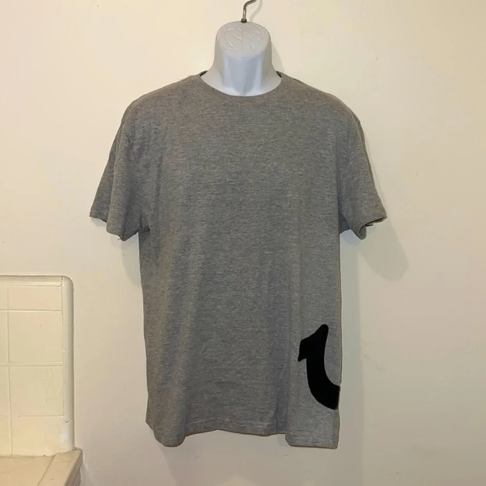 Unisex True Religion Gray Graphic Logo Tee